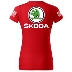 Női Póló Škoda - Piros