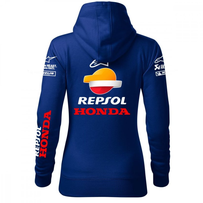 Damska bluza motocyklowa Honda-Moto - Niebieski - Rozmiar: XS