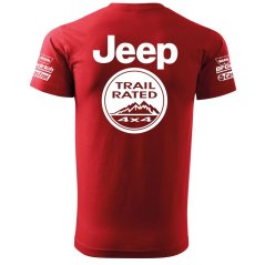 T-shirt Męski Jeep - Czerwone