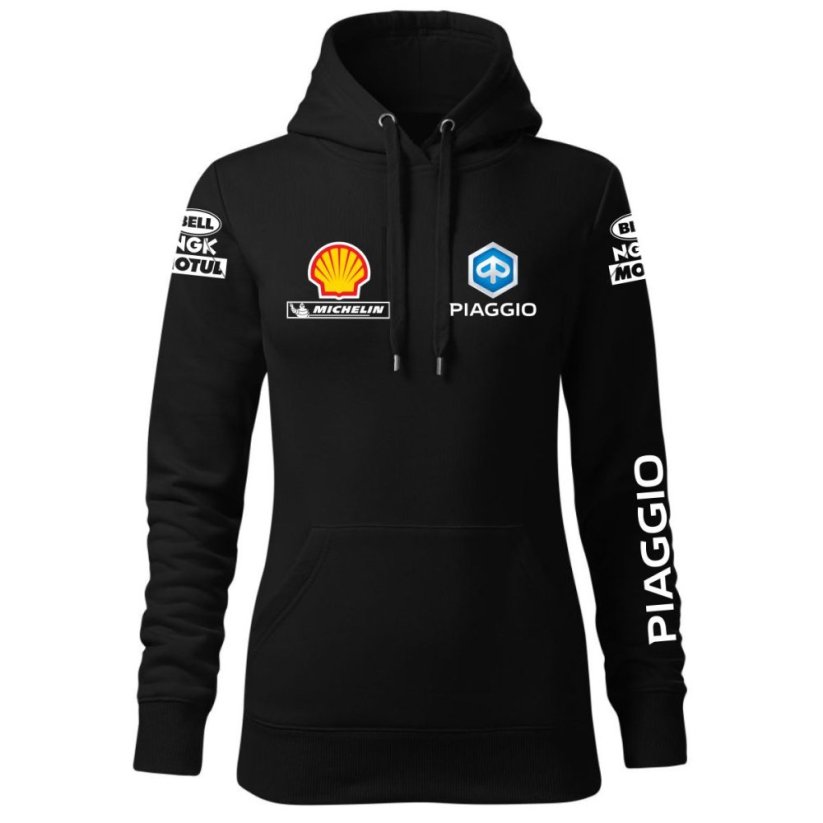Damska bluza motocyklowa Piaggio - czarny - Rozmiar: M