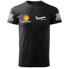 T-shirt Męski Vespa - Czarny