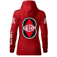 Motoros Női Kapucnis Gilera - Piros