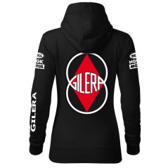 Motoros Női Kapucnis Gilera - Fekete