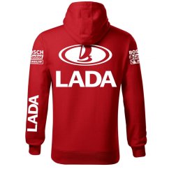 Autóipari Férfi Kapucnis Lada - Piros