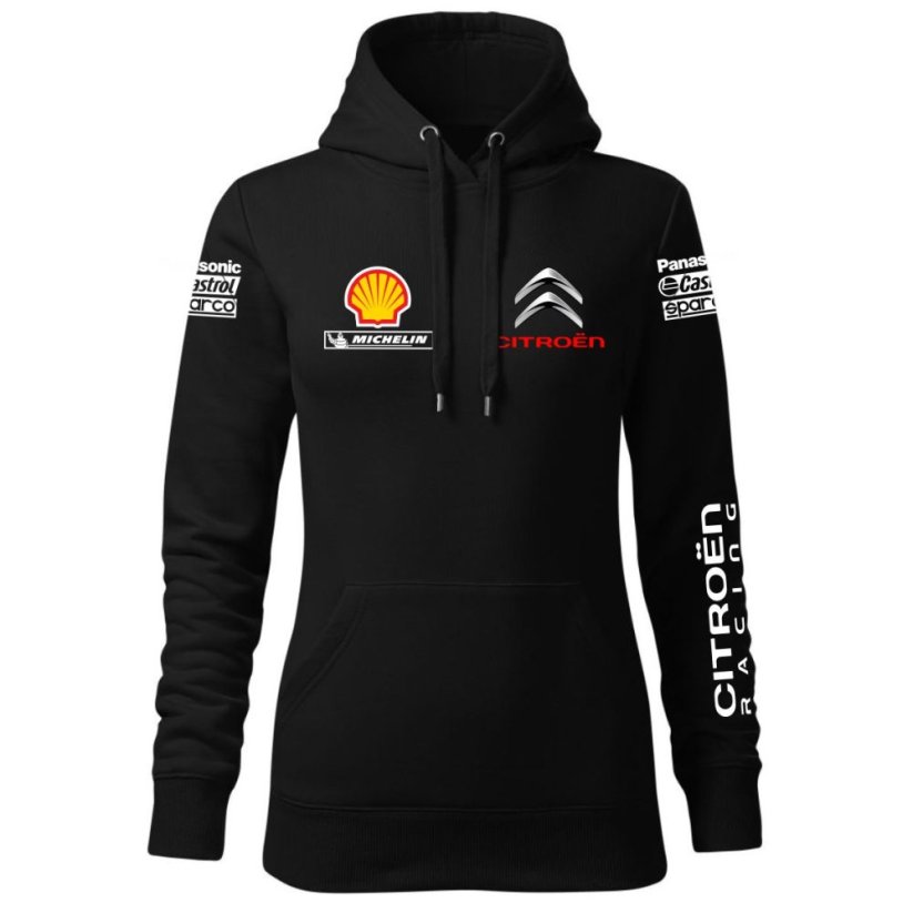 Automobilová Dámská Mikina Citroën - Černá - Velikost: S