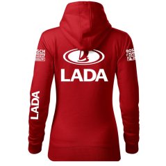 Bluza samochodowa dla kobiet Lada - czerwona