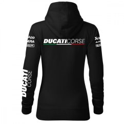 Damska bluza motocyklowa Ducati - czarna