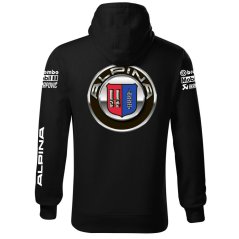 Autóipari Férfi Kapucnis Alpina - Fekete