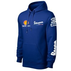 Męska bluza motocyklowa Vespa - Niebieski