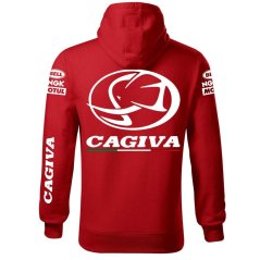 Motoros Férfi Kapucnis Cagiva - Piros