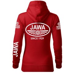 Damska bluza motocyklowa Jawa - czerwona