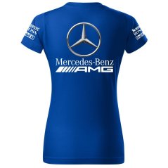 T-shirt Damski Mercedes AMG - Niebieski