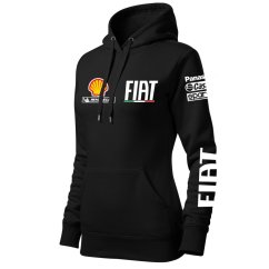 Automobilová Dámská Mikina Fiat - Černá