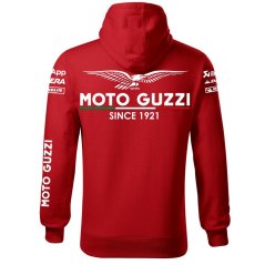 Motoros Férfi Kapucnis Motto Guzzi - Piros