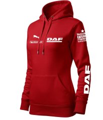 Bluza samochodowa dla kobiet DAF - czerwona