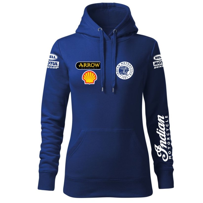 Damska bluza motocyklowa Indian Motorcycle - niebieski - Rozmiar: M