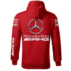 Męska bluza samochodowa Mercedes AMG - Czerwony