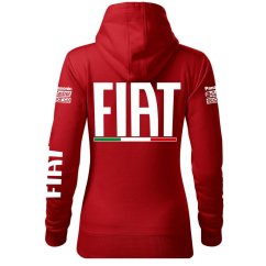 Bluza samochodowa dla kobiet Fiat - czerwona