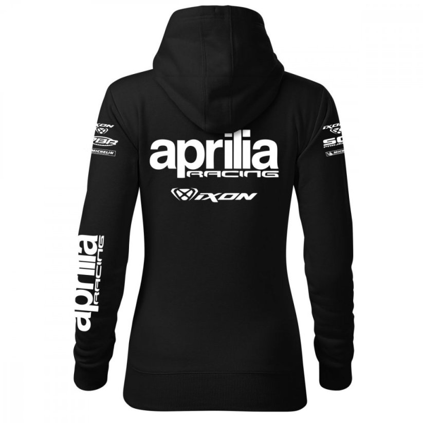 Damska bluza motocyklowa Aprilia - czarny - Rozmiar: S