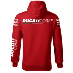 Motoros Férfi Kapucnis Ducati - Piros