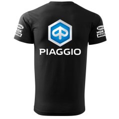 T-shirt Męski Piaggio - Czarny