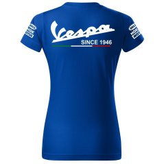 T-shirt Damski Vespa - Niebieski