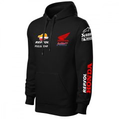 Męska bluza motocyklowa Honda-Moto - Czarny