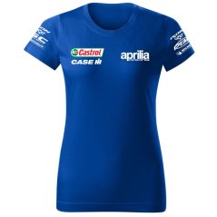 T-shirt Damski Aprilia - Niebieski