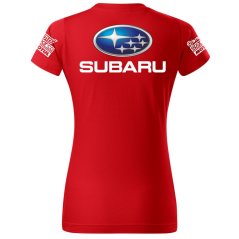Női Póló Subaru - Piros