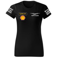 Női Póló Moto Guzzi - Fekete