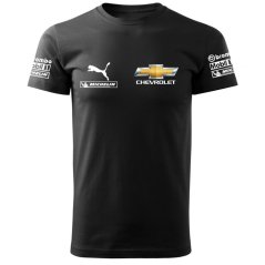 T-shirt Męski Chevrolet - Czarny