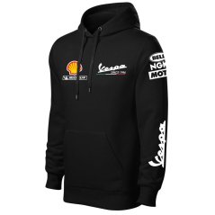 Męska bluza motocyklowa Vespa - czarny