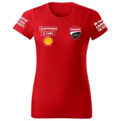 Női Póló Ducati - Piros