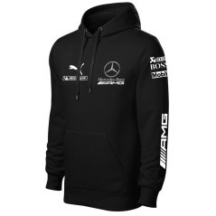 Męska bluza samochodowa Mercedes AMG - Czarny