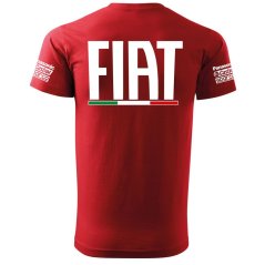 T-shirt Męski Fiat - Czerwone