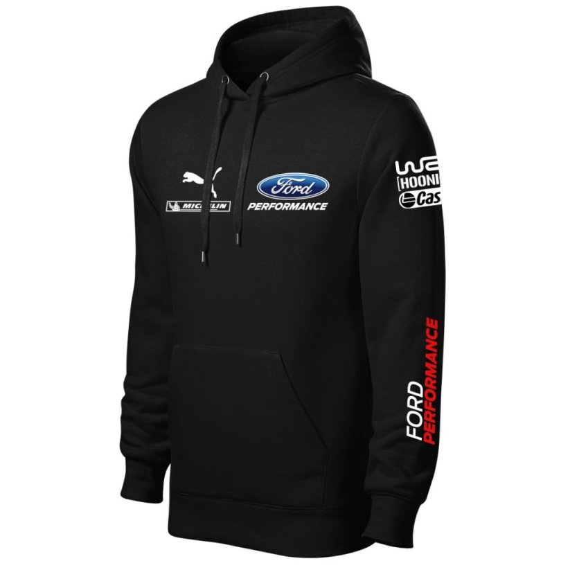 Autóipari Férfi Kapucnis Ford - Fekete - Méret: 3XL