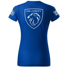 T-shirt Damski Peugeot New - Niebieski