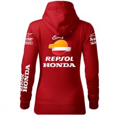 Damska bluza motocyklowa Honda-Moto - czerwona