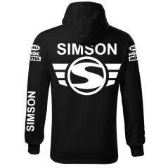 Męska bluza motocyklowa Simson - czarny