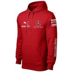 Męska bluza samochodowa Mercedes Benz - Czerwony