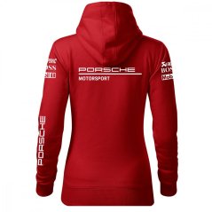 Autóipari Női Kapucnis Porsche - Piros