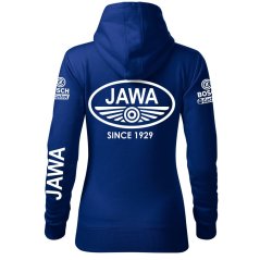 Damska bluza motocyklowa Jawa - niebieski