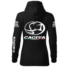 Motoros Női Kapucnis Cagiva - Fekete