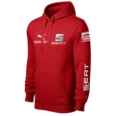 Męska bluza samochodowa Seat - Czerwony