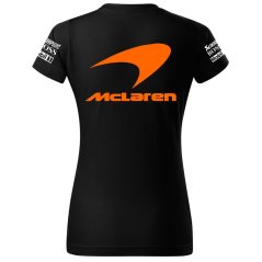 T-shirt Damski Mclaren - Czarny (Orange)