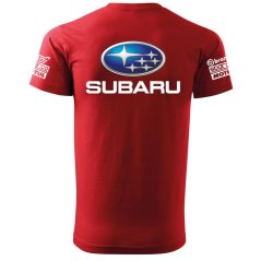 Férfi Póló Subaru - Piros