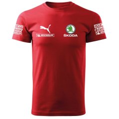 Férfi Póló Škoda - Piros
