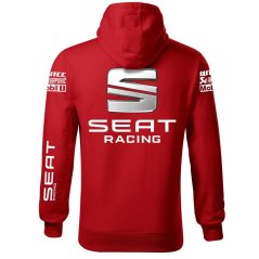 Męska bluza samochodowa Seat - Czerwony