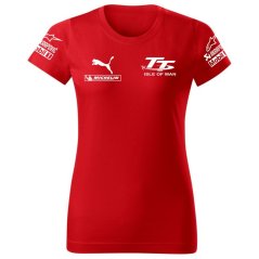 Koszulka Damska TT Isle of Man - Czerwona