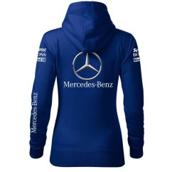 Automobilová Dámská Mikina Mercedes Benz - Modrá